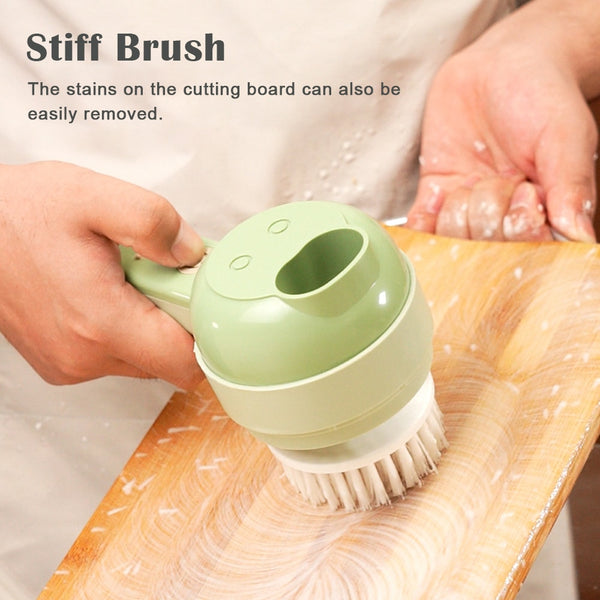 4 In1 Multifunctional Electric Vegetable Cutter Slicer Garlic Mud Masher Machine Chopper Food Slice Prssing Mixer USB Charging