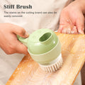 4 In1 Multifunctional Electric Vegetable Cutter Slicer Garlic Mud Masher Machine Chopper Food Slice Prssing Mixer USB Charging