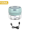 4 In1 Multifunctional Electric Vegetable Cutter Slicer Garlic Mud Masher Machine Chopper Food Slice Prssing Mixer USB Charging